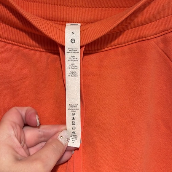 Lululemon Scuba High Rise Jogger Fleece Warm Coral Size 6 - Picture 3 of 5